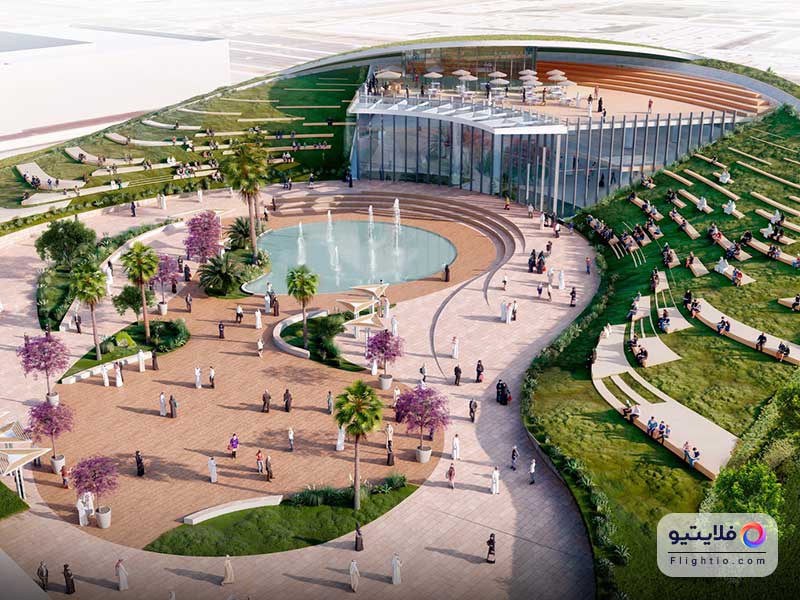 اکسپو 2023 قطر در پارک البیدا Al Bidda Park با مناظر خیره‌کننده‌ای از آب‌های نیلگون خلیج فارس برگزار می‌شود. 