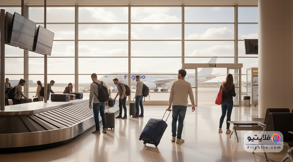 سالن تحویل بار و نوار نقاله فرودگاه